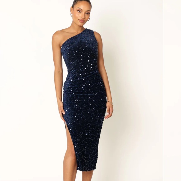 Petal & Pup navy Kiki midi dress - Picture 3 of 6